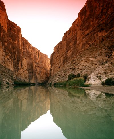 Urwiska nad Rio Grande w Parku Narodowym Big Bend w Teksasie autorstwa Unbekannt Unbekannt
